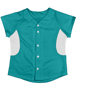 WOMEN'S SOFTBALL JERSEY - Teal, M