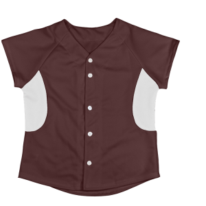 WOMEN'S SOFTBALL JERSEY - Brown, M