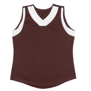 WOMEN'S SOFTBALL JERSEY - Brown, M