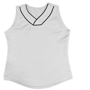 WOMEN'S SOFTBALL JERSEY - White, M