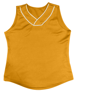 WOMEN'S SOFTBALL JERSEY - Gold, M