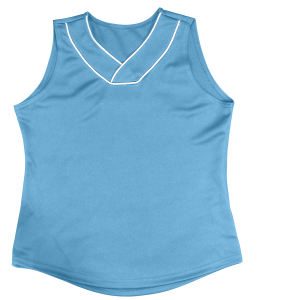 WOMEN'S SOFTBALL JERSEY - Columbian Blue, M