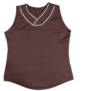 WOMEN'S SOFTBALL JERSEY - Brown, M