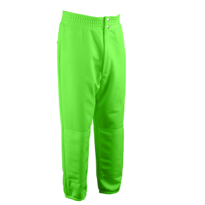 GIRL'S SOFTBALL PANTS - Neon Green, M
