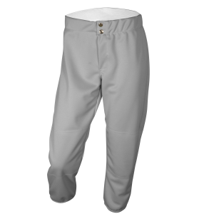 GIRL'S SOFTBALL PANTS - Silver, M