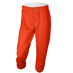 GIRL'S SOFTBALL PANTS - Orange, M