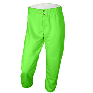 GIRL'S SOFTBALL PANTS - Neon Green, M