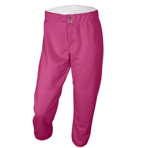 GIRL'S SOFTBALL PANTS - Fuchsia, M