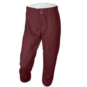 GIRL'S SOFTBALL PANTS - Maroon, M