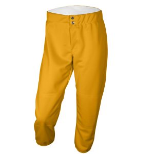 GIRL'S SOFTBALL PANTS - Gold, M