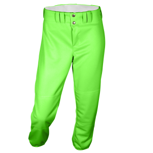 GIRL'S SOFTBALL PANTS - Neon Green, M
