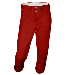 GIRL'S SOFTBALL PANTS - Red, M