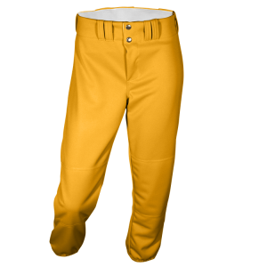 GIRL'S SOFTBALL PANTS - Gold, M