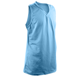 Girl's Racerback Volleyball Jersey - Columbian Blue, M