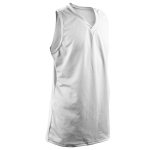 Girl's Racerback Volleyball Jersey - White, M