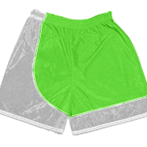 5"  ADULT  ATHLETIC SHORTS - Neon Green, M