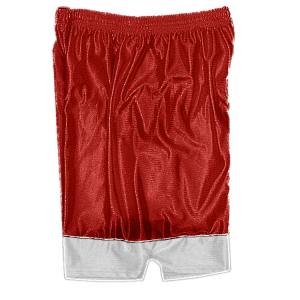 5"  ADULT  ATHLETIC SHORTS - Red, M