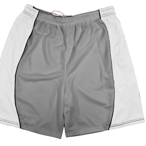 5"  ADULT  ATHLETIC SHORTS - Silver, M
