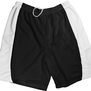 5"  ADULT  ATHLETIC SHORTS - Black, M