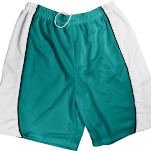 5"  ADULT  ATHLETIC SHORTS - Teal, M