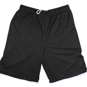 5"  ADULT  ATHLETIC SHORTS - Black, M