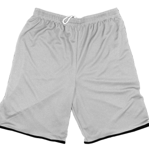 5"  ADULT  ATHLETIC SHORTS - White, M