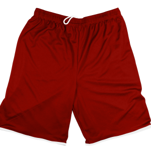 5"  ADULT  ATHLETIC SHORTS - Red, M