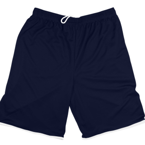 7"  ADULT  ATHLETIC SHORTS - Navy Blue, M