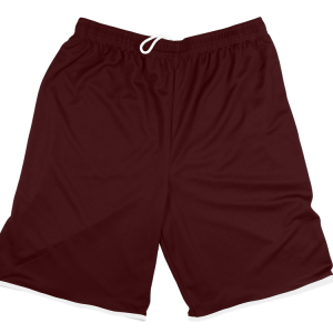 7"  ADULT  ATHLETIC SHORTS - Maroon, M