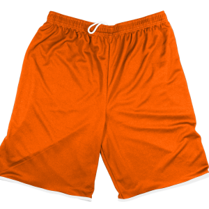 5"  ADULT  ATHLETIC SHORTS - Orange, M