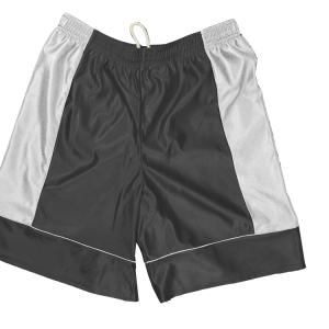 5"  ADULT  ATHLETIC SHORTS - Black, M