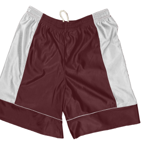 5"  ADULT  ATHLETIC SHORTS - Maroon, M