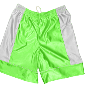 5"  ADULT  ATHLETIC SHORTS - Neon Green, M