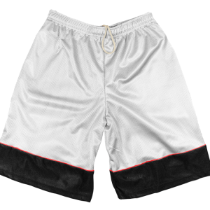 5"  ADULT  ATHLETIC SHORTS - White, M