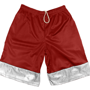 5"  ADULT  ATHLETIC SHORTS - Red, M