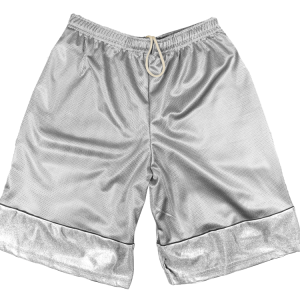 5"  ADULT  ATHLETIC SHORTS - Silver, M