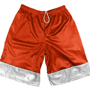 5"  ADULT  ATHLETIC SHORTS - Orange, M