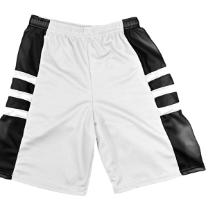 7"  ADULT  ATHLETIC SHORTS - White, M