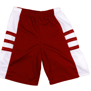 7"  ADULT  ATHLETIC SHORTS - Red, M