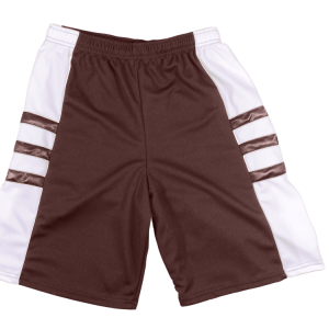 7"  ADULT  ATHLETIC SHORTS - Brown, M