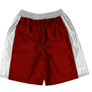 5"  ADULT  ATHLETIC SHORTS - Red, M