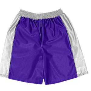 5"  ADULT  ATHLETIC SHORTS - Purple, M