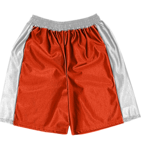 5"  ADULT  ATHLETIC SHORTS - Orange, M
