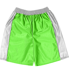 5"  ADULT  ATHLETIC SHORTS - Neon Green, M