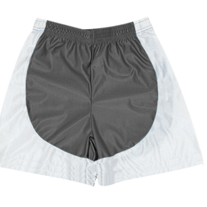 5"  ADULT  ATHLETIC SHORTS - Silver, M