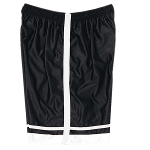 5"  ADULT  ATHLETIC SHORTS - Black, M