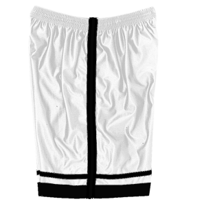 5"  ADULT  ATHLETIC SHORTS - White, M