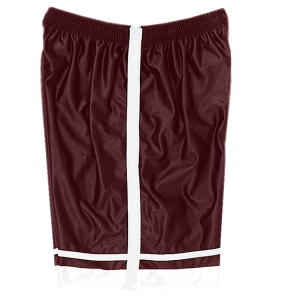 5"  ADULT  ATHLETIC SHORTS - Maroon, M