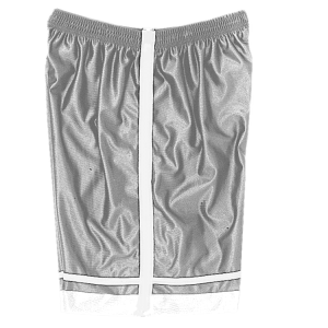 5"  ADULT  ATHLETIC SHORTS - Silver, M
