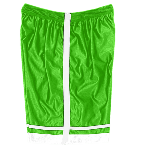 5"  ADULT  ATHLETIC SHORTS - Neon Green, M